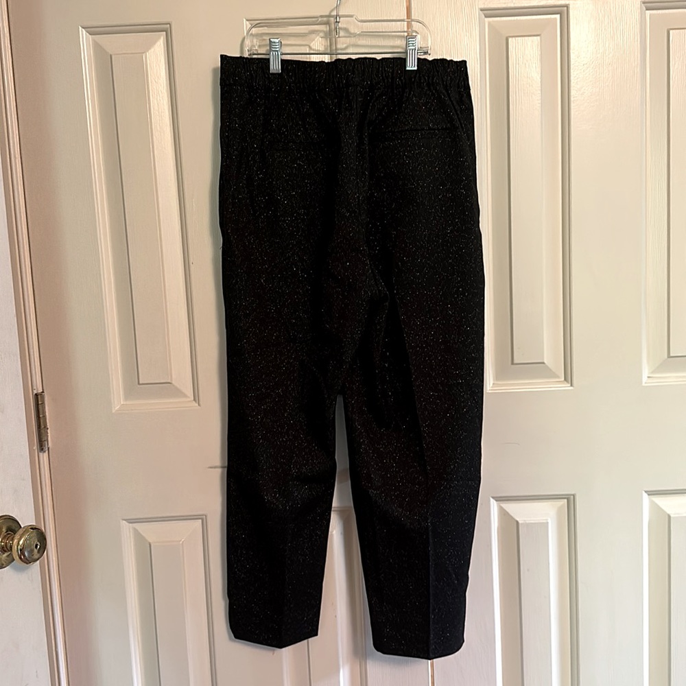 NWT LOFT L Petite Pull On Taper Pants in Shimmer - Picture 2 of 4